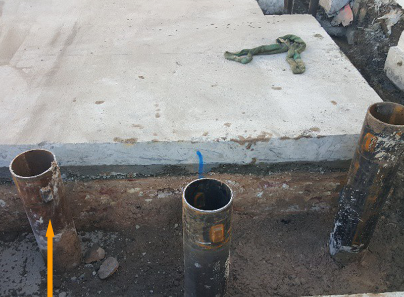 Screw Pile Installation Complete Screw Pile Installation Complete